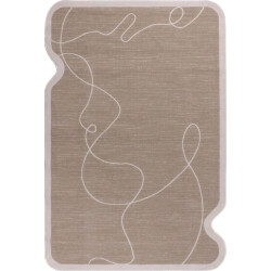 Muratap Organisch japandi vloerkleed jarden shape beige- 160x230 cm