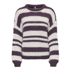Only Onlnordic ls stripe o-neck knt