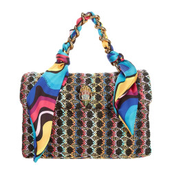 Kurt Geiger Raffia kensington schoudertas