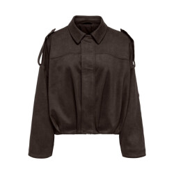 Only onlmoon-stina faux suede bomber pnt 15381024 chocolate torte