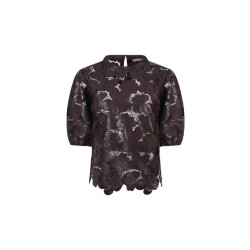 Nukus Nkf01105 334 nicole top flower pu chocolate