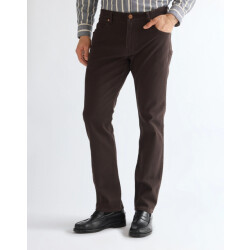 Wrangler Greensboro heren regular straight-fit jeans chocolate torte