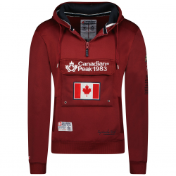 Canadian Peak heren anorak trui capuchon sweat galapagos bordeaux