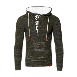 Rusty Neal heren trui zwart wit hoodie 13362