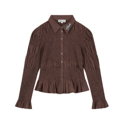 Stieglitz andrea smocked blouse w2602003 004 brown