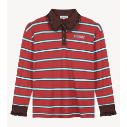 Stieglitz cira polo longsleeve w2602005 merlot