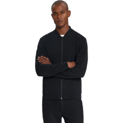 No Excess Sweater full zipper relief black