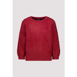 Monari  fluffy jumper 810072 319 red dahlia