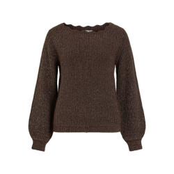 Vila vicutie boatneck l/s knit top/pb 14116068 coffee bean
