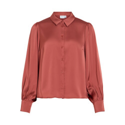 Vila vienna ravenna l/s balloon shirt - 14107462 marsala