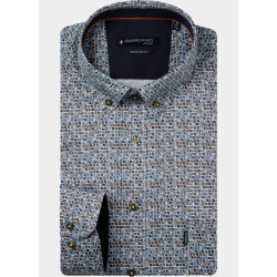 Giordano Overhemd heren dino satin strech graphic pri 627025/70