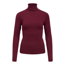 Object objthess l/s rollneck knit pullover 23033228 windsor wine