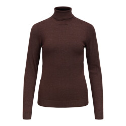 Object objthess l/s rollneck knit pullover 23033228 seal brown