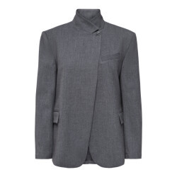 Jacqueline de Yong valerie high neck blazer pnt 15385459 dark grey melange