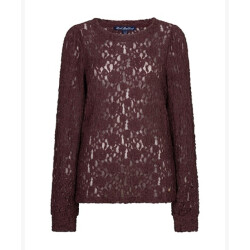 Red Button Top srb5068 lace burgundy