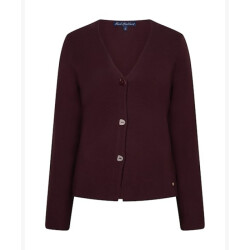 Red Button Blazer srb5107 emilie knit burgundy