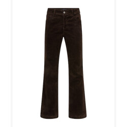 Red Button Broek srb5083 bibette cord espresso