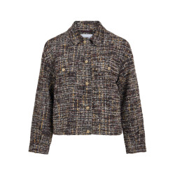 Vila vijassi l/s short jacket 14118504 port royale