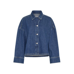 Moss Copenhagen loa lis shirt 20202 mid blue wash