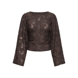 Only Onlnadia l/s ruching top jrs