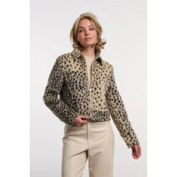 Rino & Pelle Touka.7502613 rino en pelle jacket with zip closure cheetah