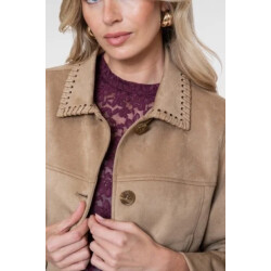 Geisha 65850-19 720 jacket suedine sand