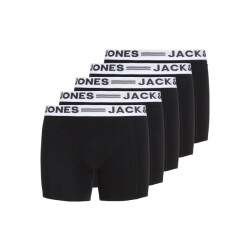 Jack & Jones Heren plus size boxershorts trunks jacsense 5-pack effen