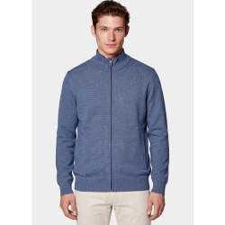 Baileys Vest heren cardigan zip all-over 2-tone 622009/645