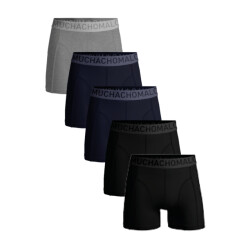 Muchachomalo Lcsolid1010 5-pack 175 black/purple/grey heren boxers