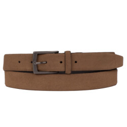 PRESLY & SUN Ps30-25 130 taupe nette suede heren riem 
