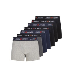Jack & Jones Heren boxershorts trunks jaccorp 7-pack grijs/donkerblauw/zwart