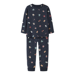 Name It Jongens/meisjes kinder kerst pyjama set nmnvismas donkerblauw