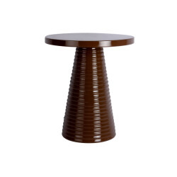 Leitmotiv bijzettafel catania ribbed - 40x40x46 cm