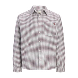 Jack & Jones jorfrederiksberg oxford shirt ls sn 12300969 chocolate truffle