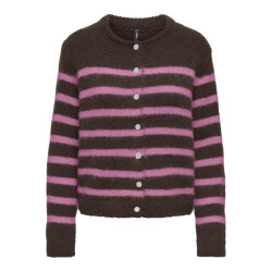 Only onlmaggie ls baseball neck cardi cc 15375125 coffee bean