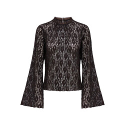 Jacqueline de Yong Gallas l/s detail lace top jrs