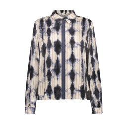 Geisha blouse 63902-20 685 dark blue/ecru