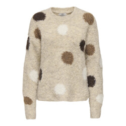 Jacqueline de Yong dottie l/s o-neck dot pullover k 15383105 pussywillow