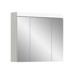 Furnilux Viana spiegelkast badkamer 80 cm met 3 spiegeldeuren, wit