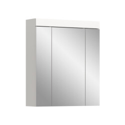 Furnilux Spiegelkast viana 60x70 cm met 3 spiegeldeuren en 6 legplanken in wit
