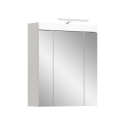 Furnilux Viana spiegelkast met verlichting 60x70x18 cm in wit en