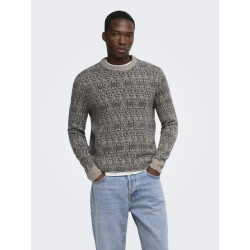 Only & Sons Only & sons sage nordic gebreide trui