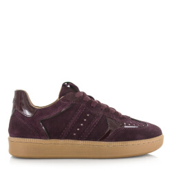 DWRS Label Mirabel cranberry lage sneakers dames