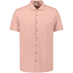 No Excess Shirt short sleeve melange jersey light mauve