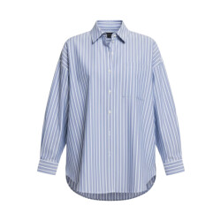 Âme Antwerp Strpied long oxford shirt blouses orchid