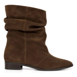 DWRS Label Porcia dark brown enkellaars met hak dames