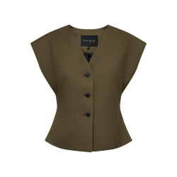CPH Muse Cmtenna waistcoat ivy green melange