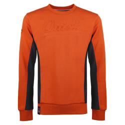 Q1905 Trui voorhout roest oranje/donkerblauw