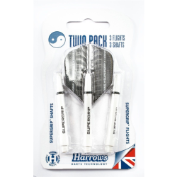 Harrows twin pack white supergrip -