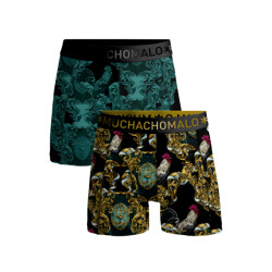Muchachomalo Manrooster 1010-04 print/green heren boxe